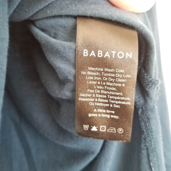 Aritzia Babaton Norris T-Shirt Top Teal Blue XS - Picture 6 of 11